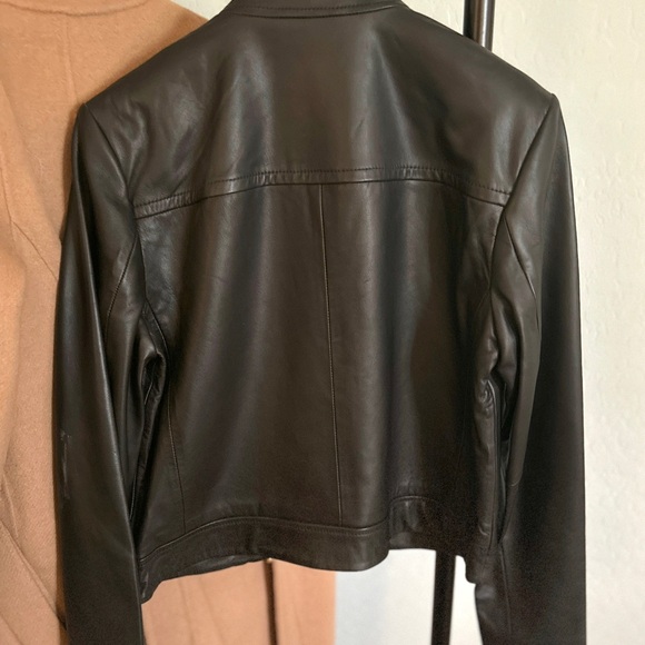 Michael Kors real leather jacket- Size Medium.  Never worn, with tags. - Picture 4 of 6